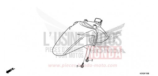 FRONT FENDER SH125ADG de 2016